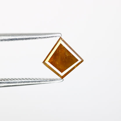 0.73 Carat Orange Color Natural Loose Kite Shaped 7.00 MM Diamond For Wedding Ring - JayKrishna Diamond