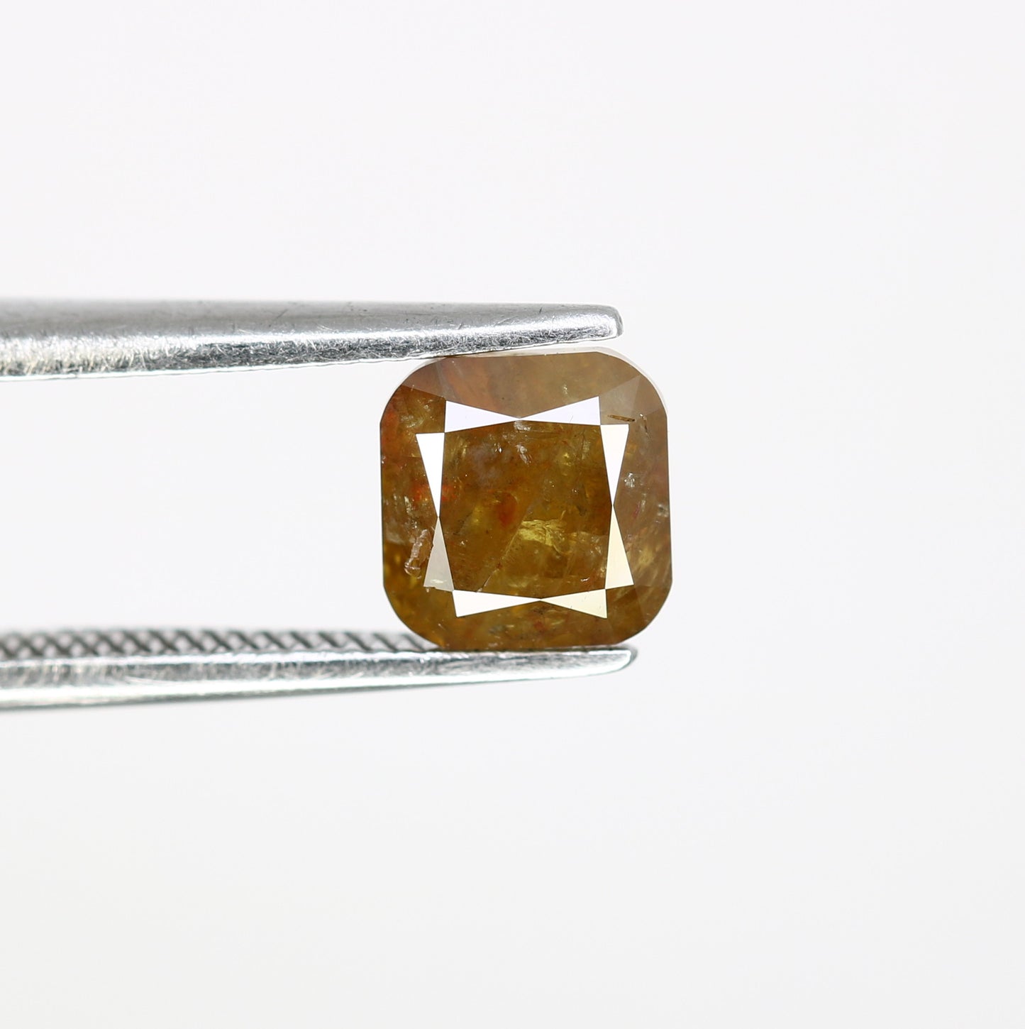 1.34 CT Fancy Dark Green Cushion Shape 5.70 MM Diamond For Fancy Designer Jewelry - JayKrishna Diamond