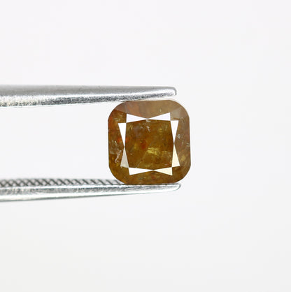 1.34 CT Fancy Dark Green Cushion Shape 5.70 MM Diamond For Fancy Designer Jewelry - JayKrishna Diamond