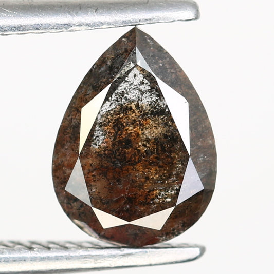 0.67 Carat Pear Shaped Loose Natural Salt and Pepper Diamond for Galaxy Ring - Unique Gemstone for Celestial-Inspired Jewelry Designs - JayKrishna Diamond