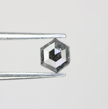 0.55 CT Elongated Hexagon Salt and Pepper Diamond – Rare Loose Gem for Modern Engagement Rings - JayKrishna Diamond
