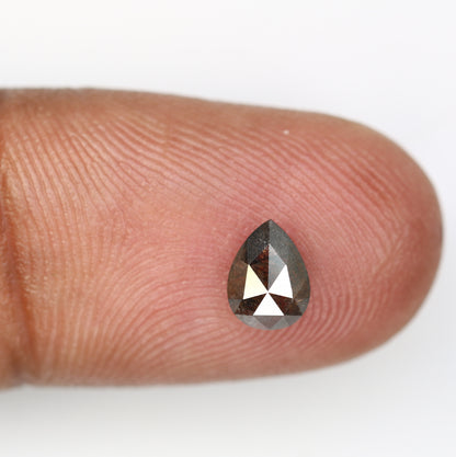 0.67 Carat Pear Shaped Loose Natural Salt and Pepper Diamond for Galaxy Ring - Unique Gemstone for Celestial-Inspired Jewelry Designs - JayKrishna Diamond