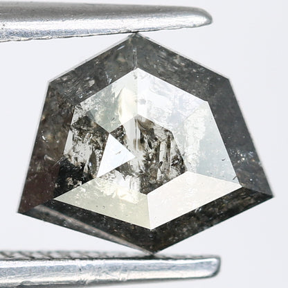 0.71 CT Loose Natural Salt And Pepper Geometric Shaped Diamond For Wedding Ring - JayKrishna Diamond