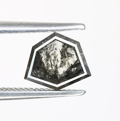 0.71 CT Loose Natural Salt And Pepper Geometric Shaped Diamond For Wedding Ring - JayKrishna Diamond