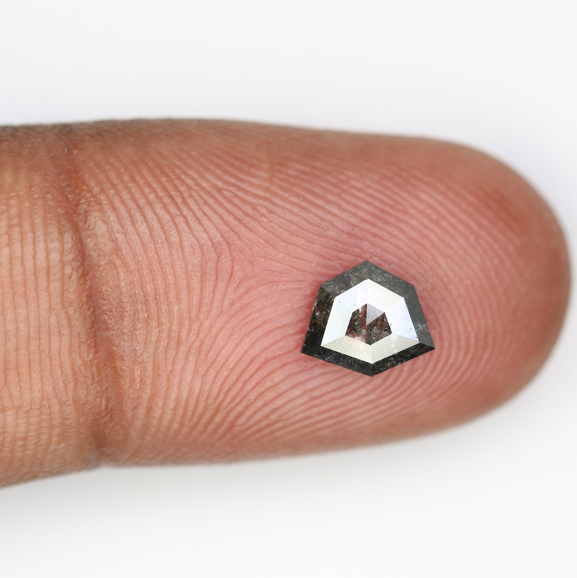 0.71 CT Loose Natural Salt And Pepper Geometric Shaped Diamond For Wedding Ring - JayKrishna Diamond