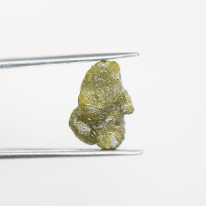 7.09 CT Greenish Rough Irregular Cut Raw Diamond For Engagement Ring - JayKrishna Diamond