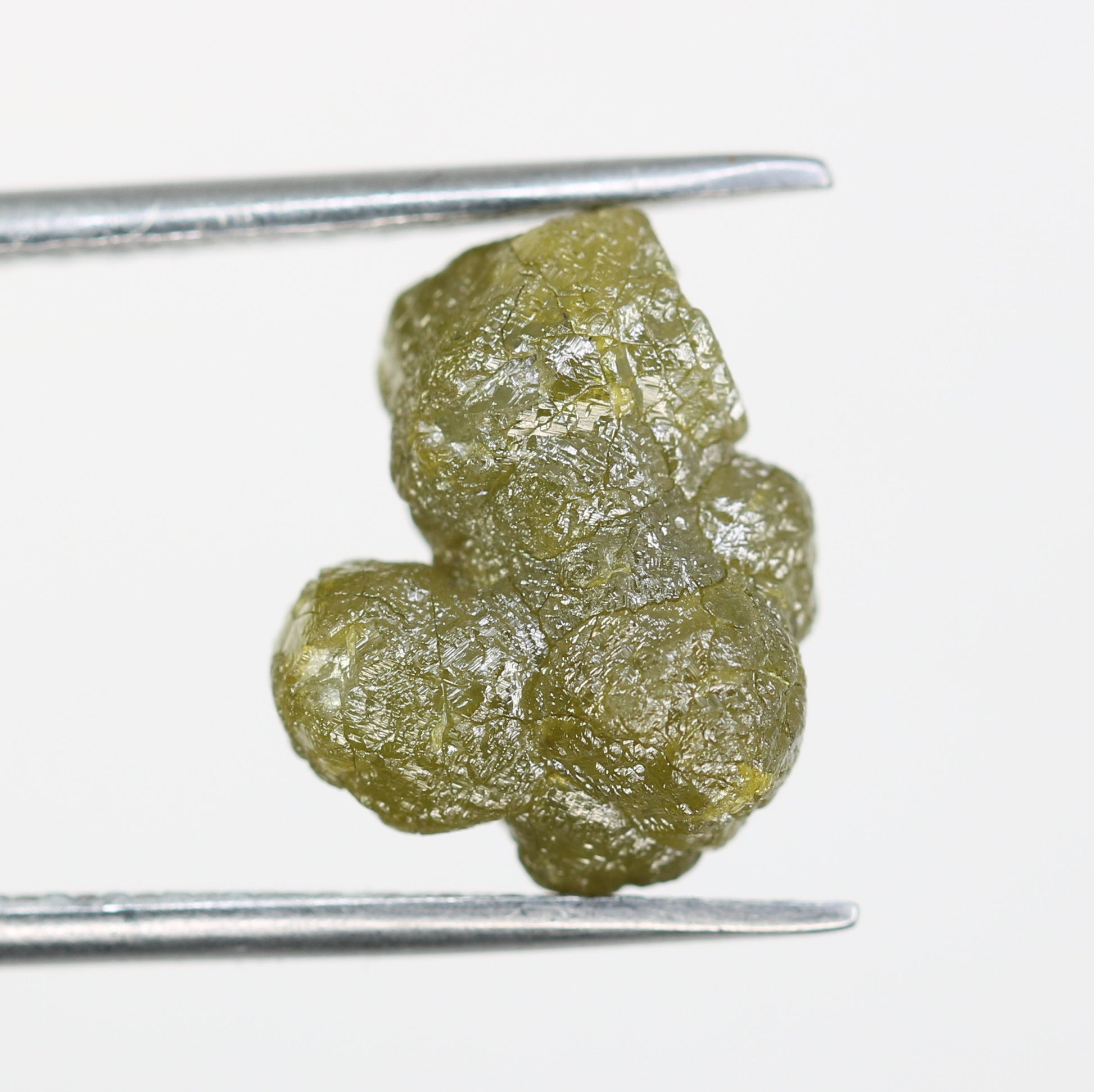 5.74 CT Uncut Raw Greenish Rough Diamond For Engagement Ring - JayKrishna Diamond