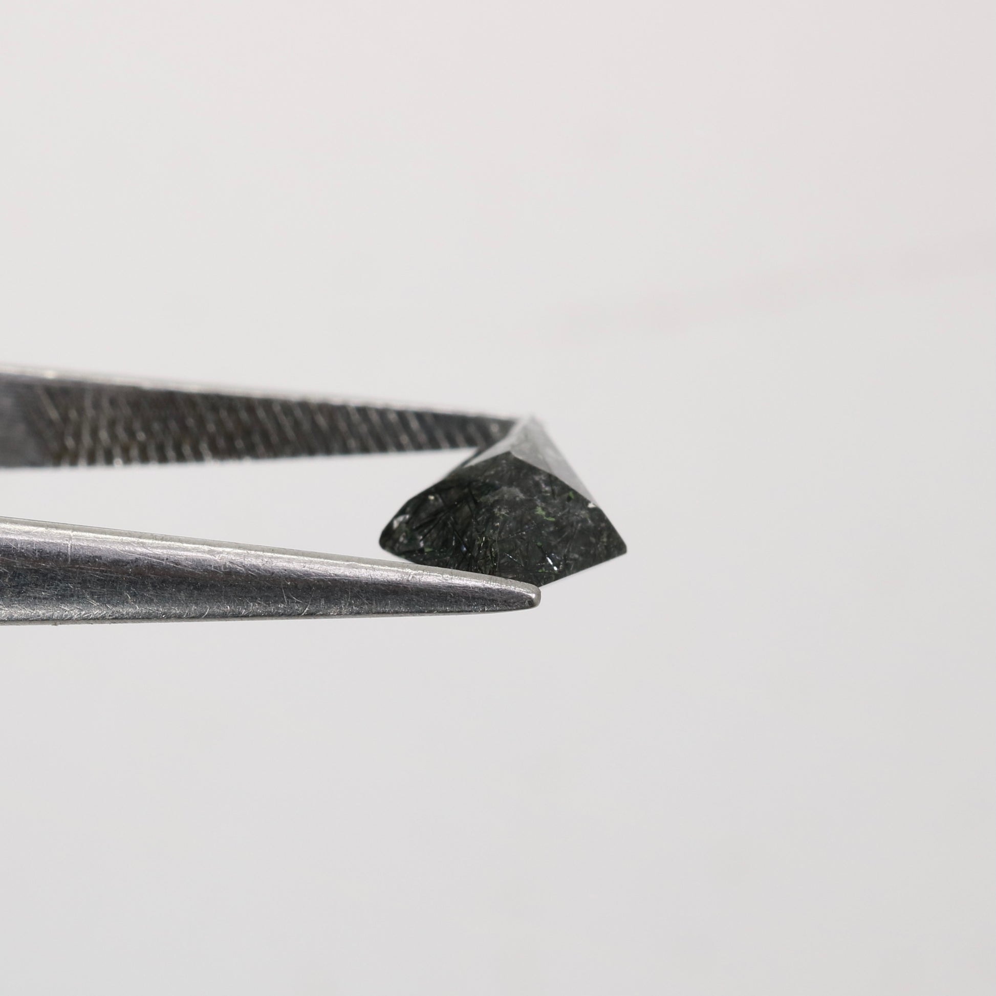 1.29 CT Black Rutile Polished Kite Shape 7.00 MM Natural Gemstone For Wedding Ring - JayKrishna Diamond
