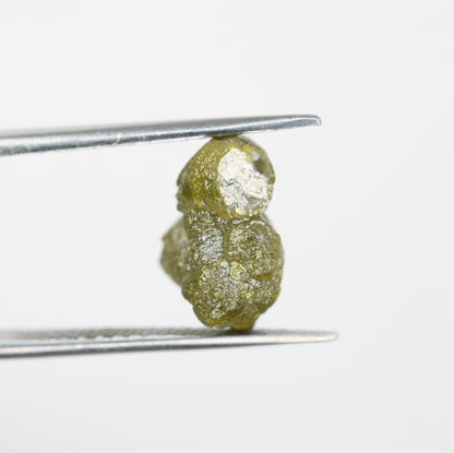 5.74 CT Uncut Raw Greenish Rough Diamond For Engagement Ring - JayKrishna Diamond