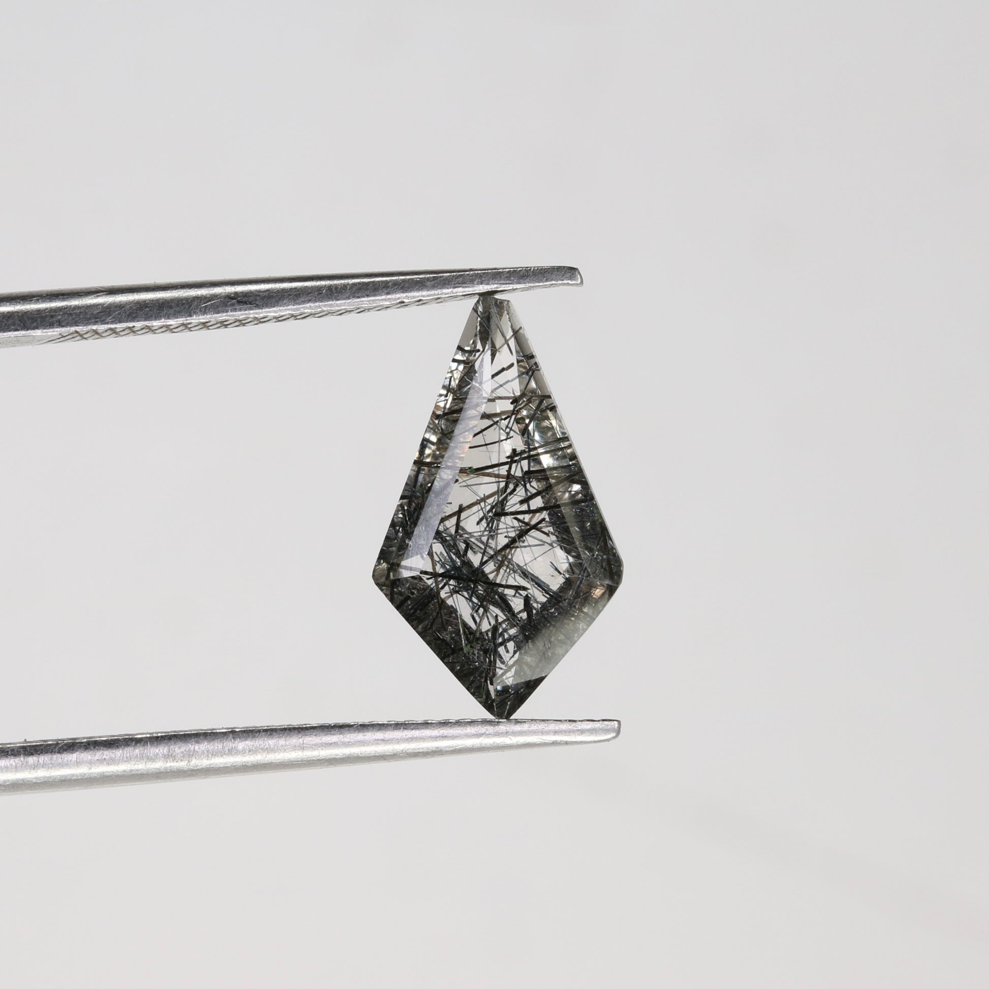 1.29 CT 6.90 MM Kite Shape Black Rutile Fancy Natural Gemstone For Engagement Ring - JayKrishna Diamond