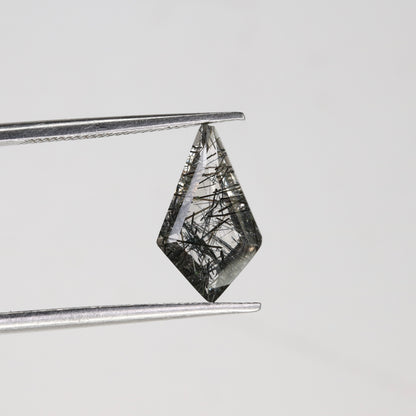 1.29 CT 6.90 MM Kite Shape Black Rutile Fancy Natural Gemstone For Engagement Ring - JayKrishna Diamond