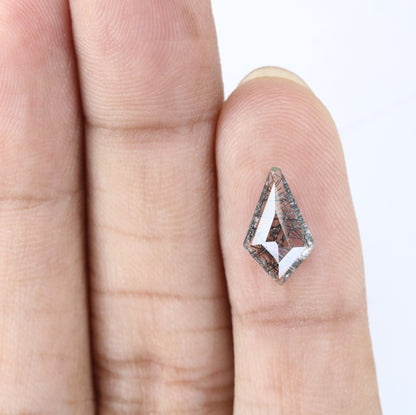 1.29 CT 6.90 MM Kite Shape Black Rutile Fancy Natural Gemstone For Engagement Ring - JayKrishna Diamond