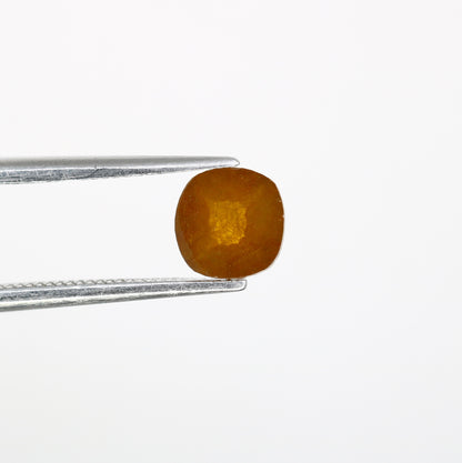 0.65 CT Orange Cushion Shape Diamond (5.80 MM) for Wedding Ring - Unique Gemstone for Custom Bridal Jewelry Designs - JayKrishna Diamond