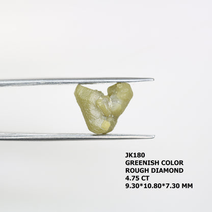 4.75 CT Raw Greenish Rough Uncut Diamond For Engagement Ring - JayKrishna Diamond