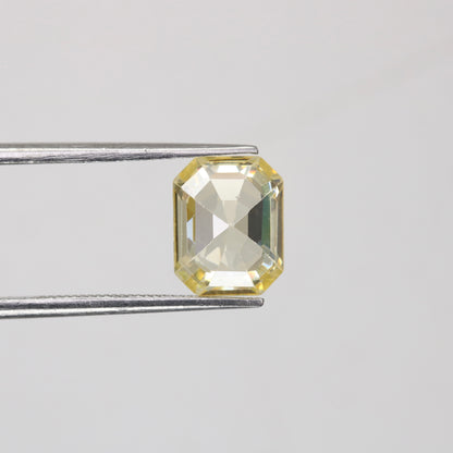 4.26 CT 7.00 MM Emerald Shape Yellow Citrine Loose Gemstone For Wedding Ring - JayKrishna Diamond