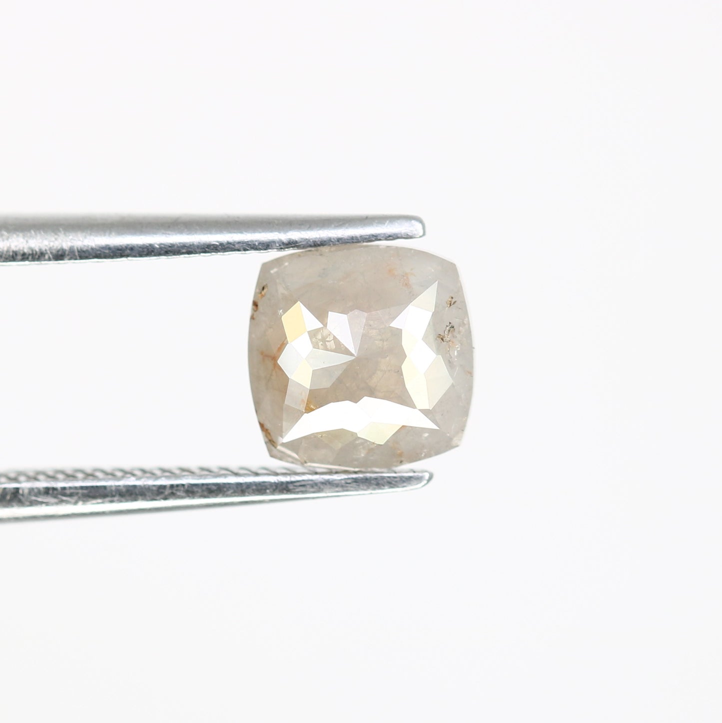 0.79 Carat 6.20 MM Cushion Shaped Loose Fancy Grey Diamond For Promise Ring - JayKrishna Diamond