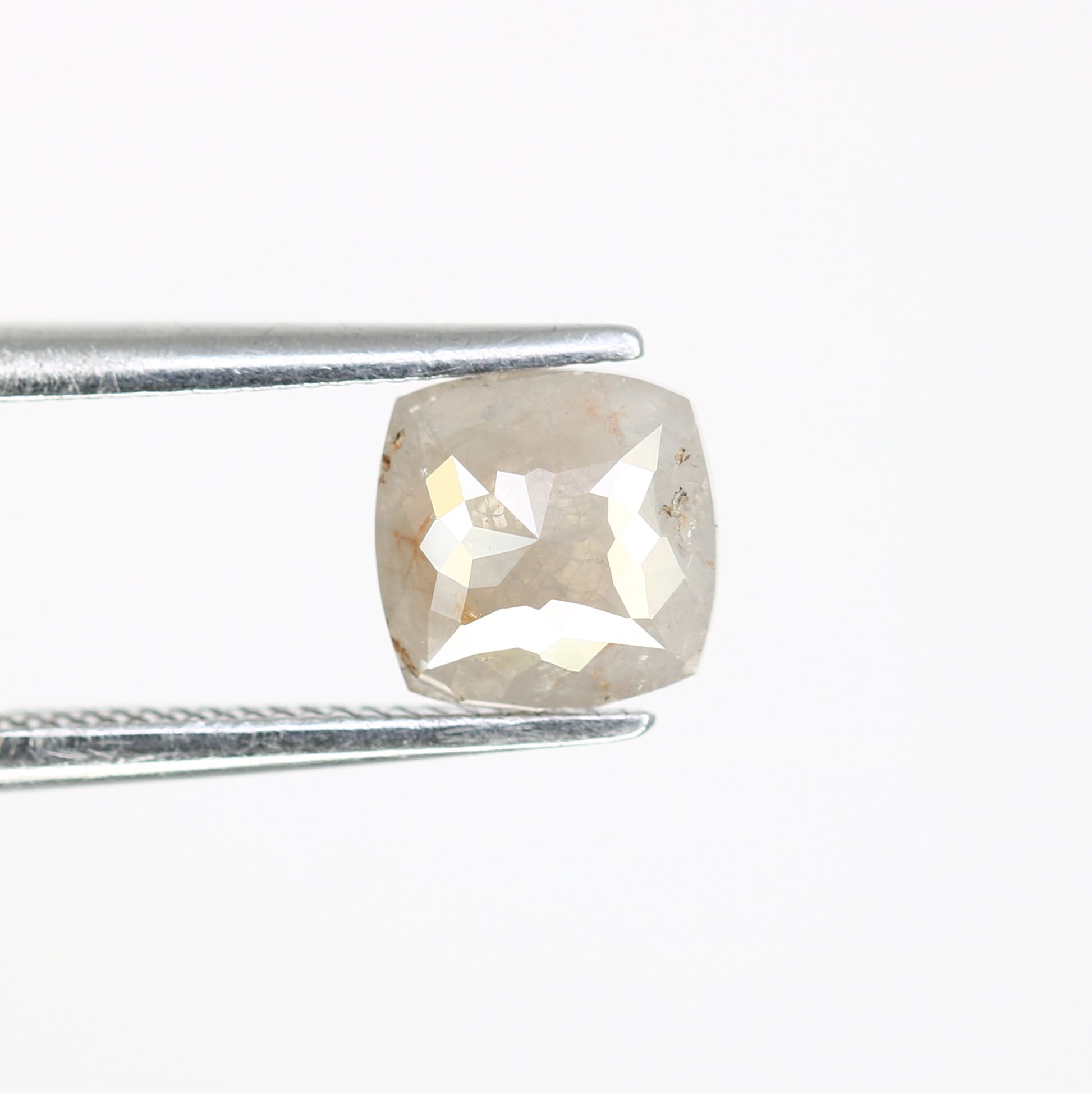 0.79 Carat 6.20 MM Cushion Shaped Loose Fancy Grey Diamond For Promise Ring - JayKrishna Diamond