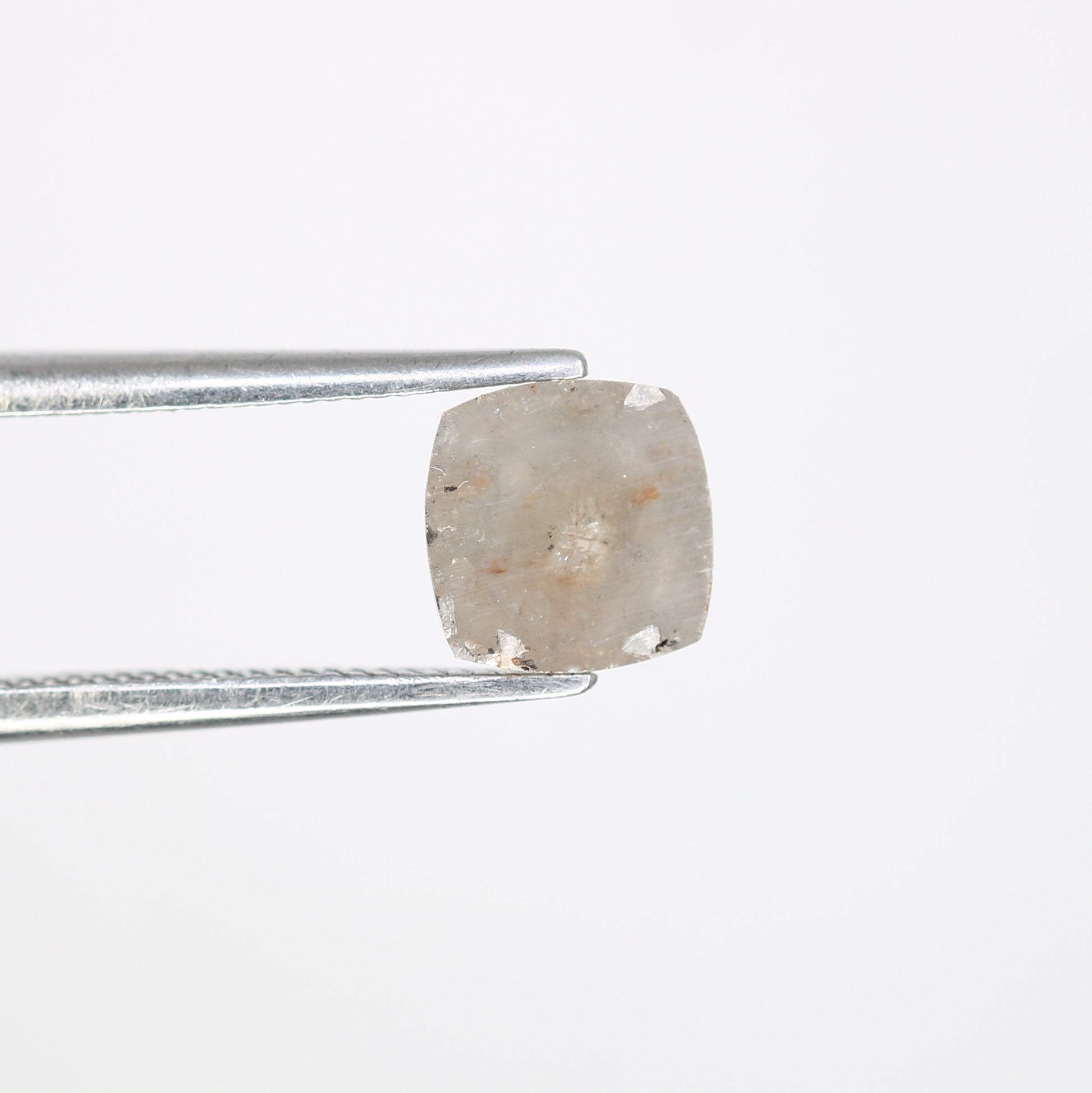 0.79 Carat 6.20 MM Cushion Shaped Loose Fancy Grey Diamond For Promise Ring - JayKrishna Diamond