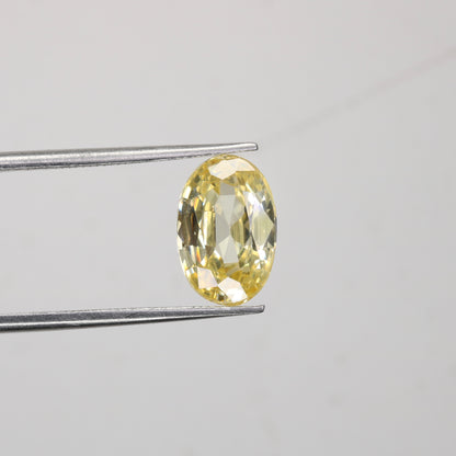 5.54 CT 7.10 MM Oval Shape Yellow Citrine Loose Gemstone For Wedding Ring - JayKrishna Diamond