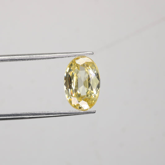 5.54 CT 7.10 MM Oval Shape Yellow Citrine Loose Gemstone For Wedding Ring - JayKrishna Diamond
