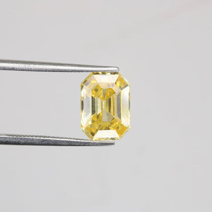 3.96 CT 6.60 MM Emerald Shape Yellow Citrine Natural Gemstone For Engagement Ring - JayKrishna Diamond