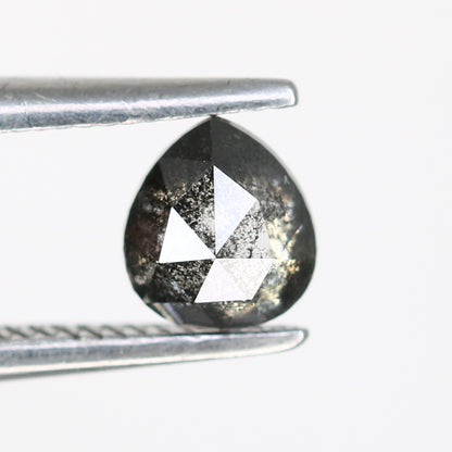 0.45 Carat 5 MM Loose Natural Salt and Pepper Pear Cut Diamond for Promise Ring and Custom Fine Jewelry Design - JayKrishna Diamond