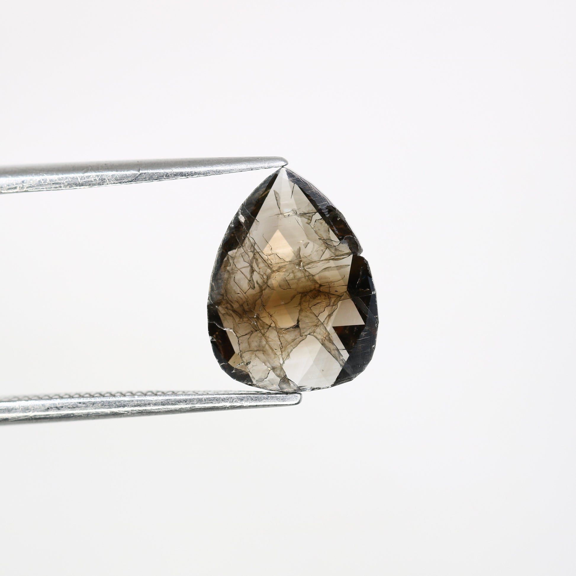 1.74 Carat 11.20 MM Pear Cut Fancy Brown Color Diamond For Engagement Ring - JayKrishna Diamond