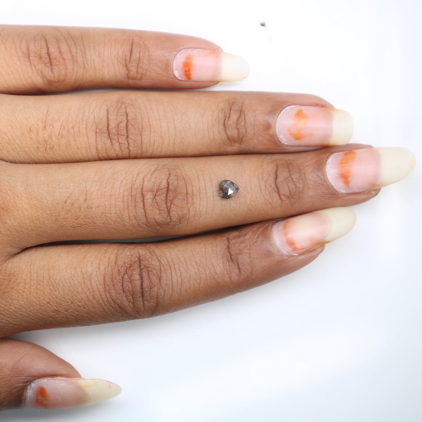Unique 0.41 CT Salt & Pepper Heart Cut Diamond | Perfect for Galaxy Rings - JayKrishna Diamond