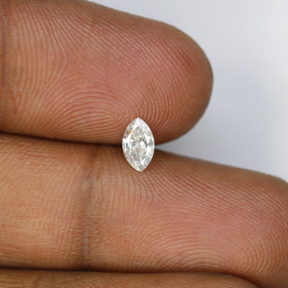 0.39 CT Marquise Shape Salt and Pepper Diamond for Custom Engagement Rings, Unique Fine Jewelry & Elegant Bridal Jewelry - JayKrishna Diamond