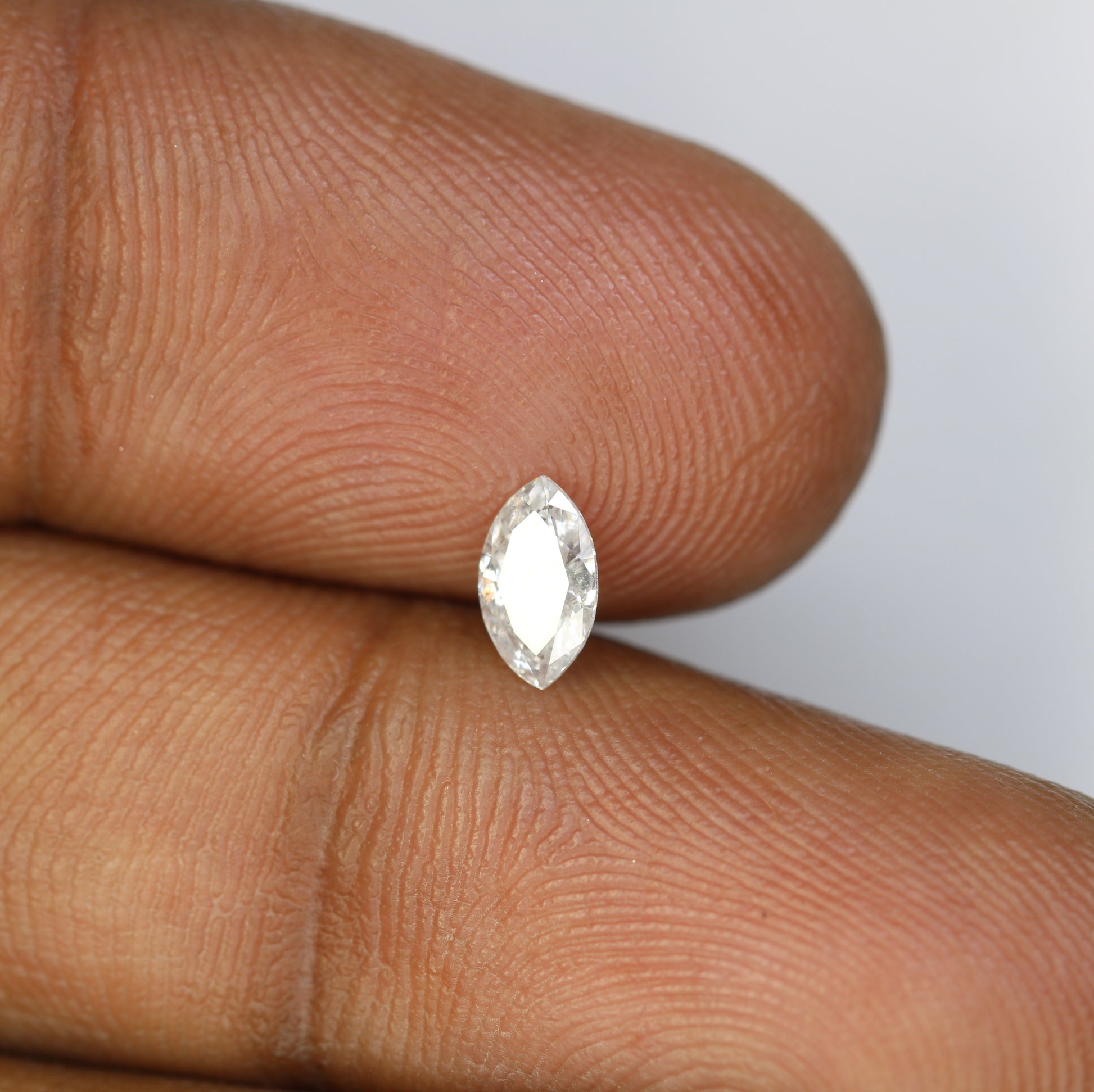 0.39 CT Marquise Shape Salt and Pepper Diamond for Custom Engagement Rings, Unique Fine Jewelry & Elegant Bridal Jewelry - JayKrishna Diamond