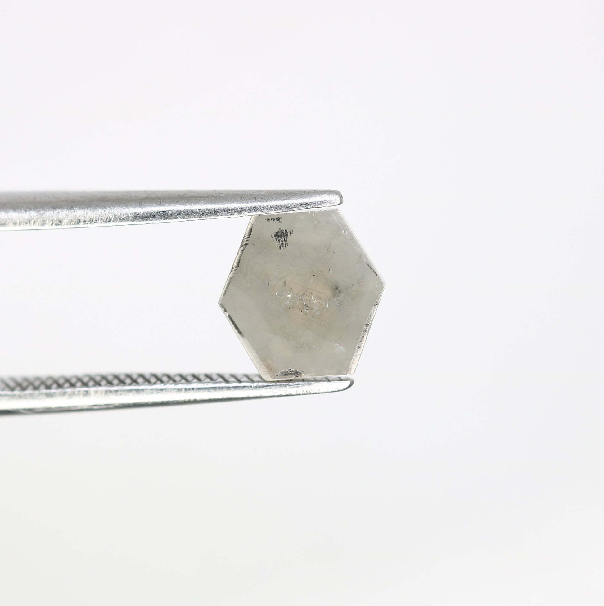 1.00 CT Geometric Shape Grey 7.00 MM Natural Diamond For Engagement Ring - JayKrishna Diamond