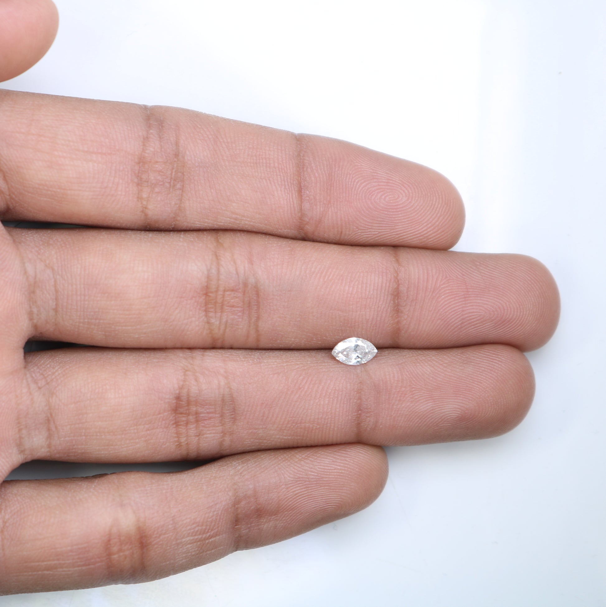 0.39 CT Marquise Shape Salt and Pepper Diamond for Custom Engagement Rings, Unique Fine Jewelry & Elegant Bridal Jewelry - JayKrishna Diamond