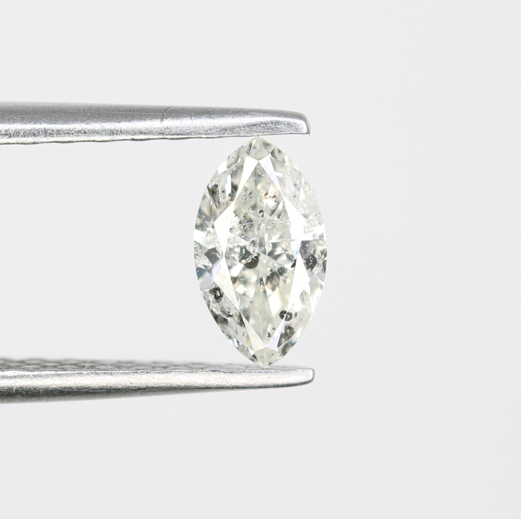 Unique 0.40 CT Marquise Cut Salt & Pepper Diamond | Perfect for Engagement Rings - JayKrishna Diamond