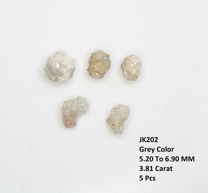 3.81 CT Irregular Cut Grey Rough Diamond For Engagement Ring - JayKrishna Diamond
