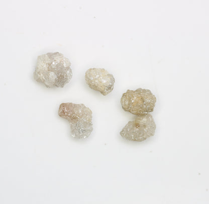 3.81 CT Irregular Cut Grey Rough Diamond For Engagement Ring - JayKrishna Diamond