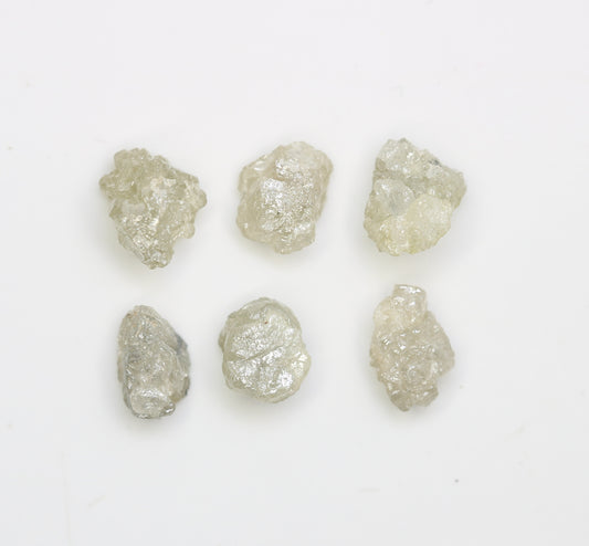 4.29 CT Rough Irregular Cut Grey Diamond For Engagement Ring - JayKrishna Diamond