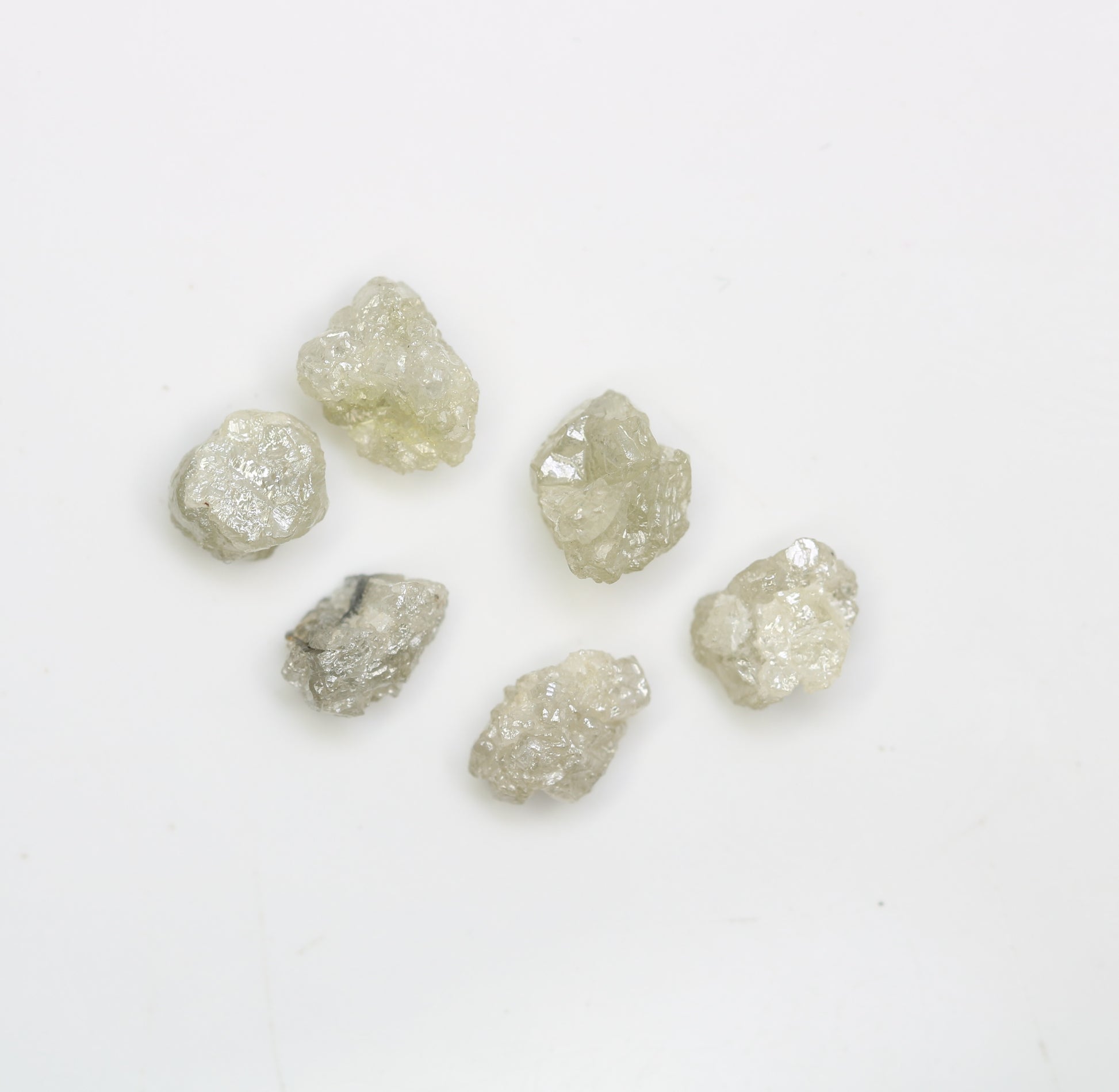 4.29 CT Rough Irregular Cut Grey Diamond For Engagement Ring - JayKrishna Diamond