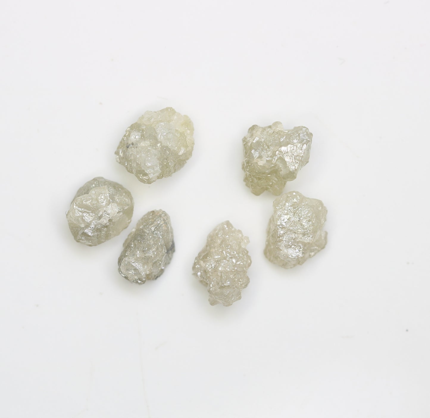 4.29 CT Rough Irregular Cut Grey Diamond For Engagement Ring - JayKrishna Diamond