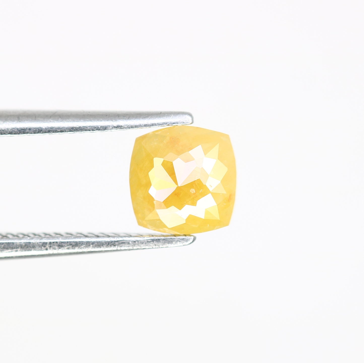 0.52 CT 5.20 MM Cushion Shape Yellow Fancy Diamond For Designer Ring - JayKrishna Diamond