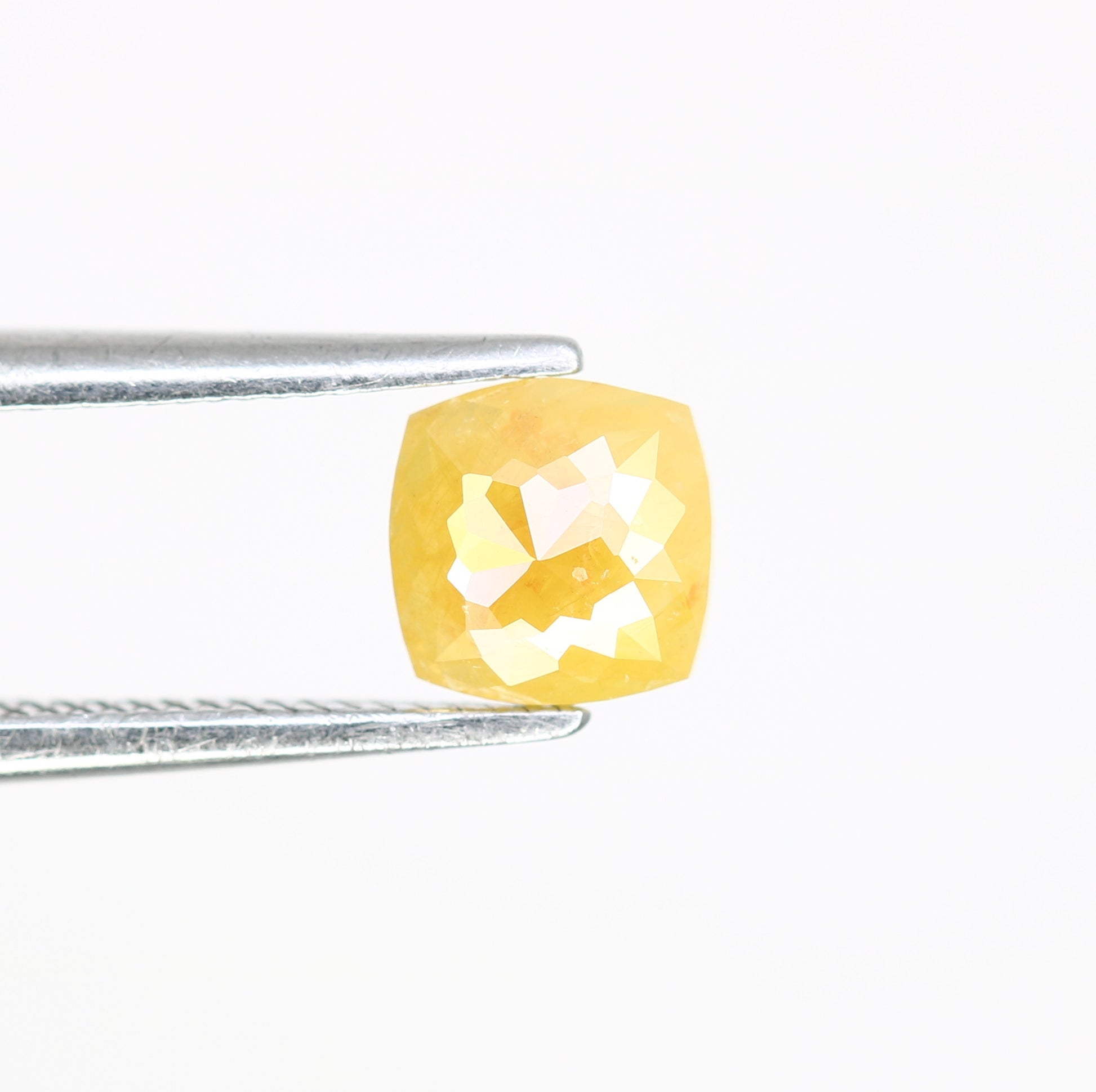 0.52 CT 5.20 MM Cushion Shape Yellow Fancy Diamond For Designer Ring - JayKrishna Diamond