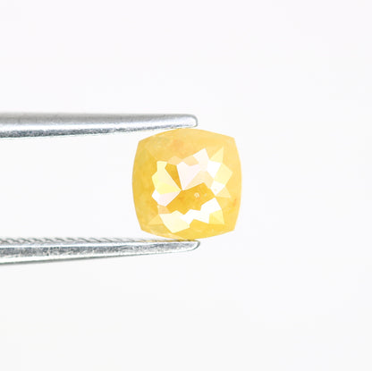 0.52 CT 5.20 MM Cushion Shape Yellow Fancy Diamond For Designer Ring - JayKrishna Diamond