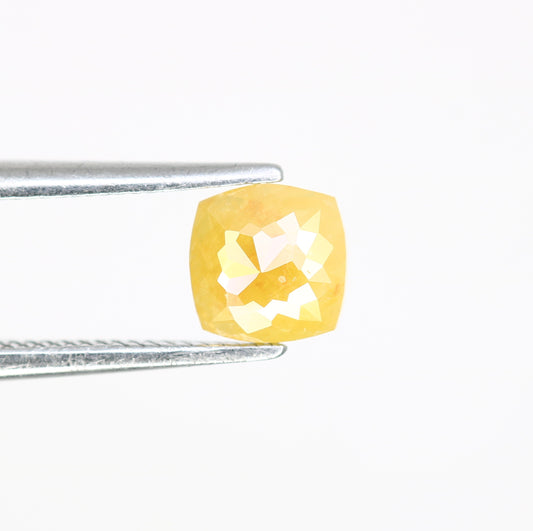 0.52 CT 5.20 MM Cushion Shape Yellow Fancy Diamond For Designer Ring - JayKrishna Diamond
