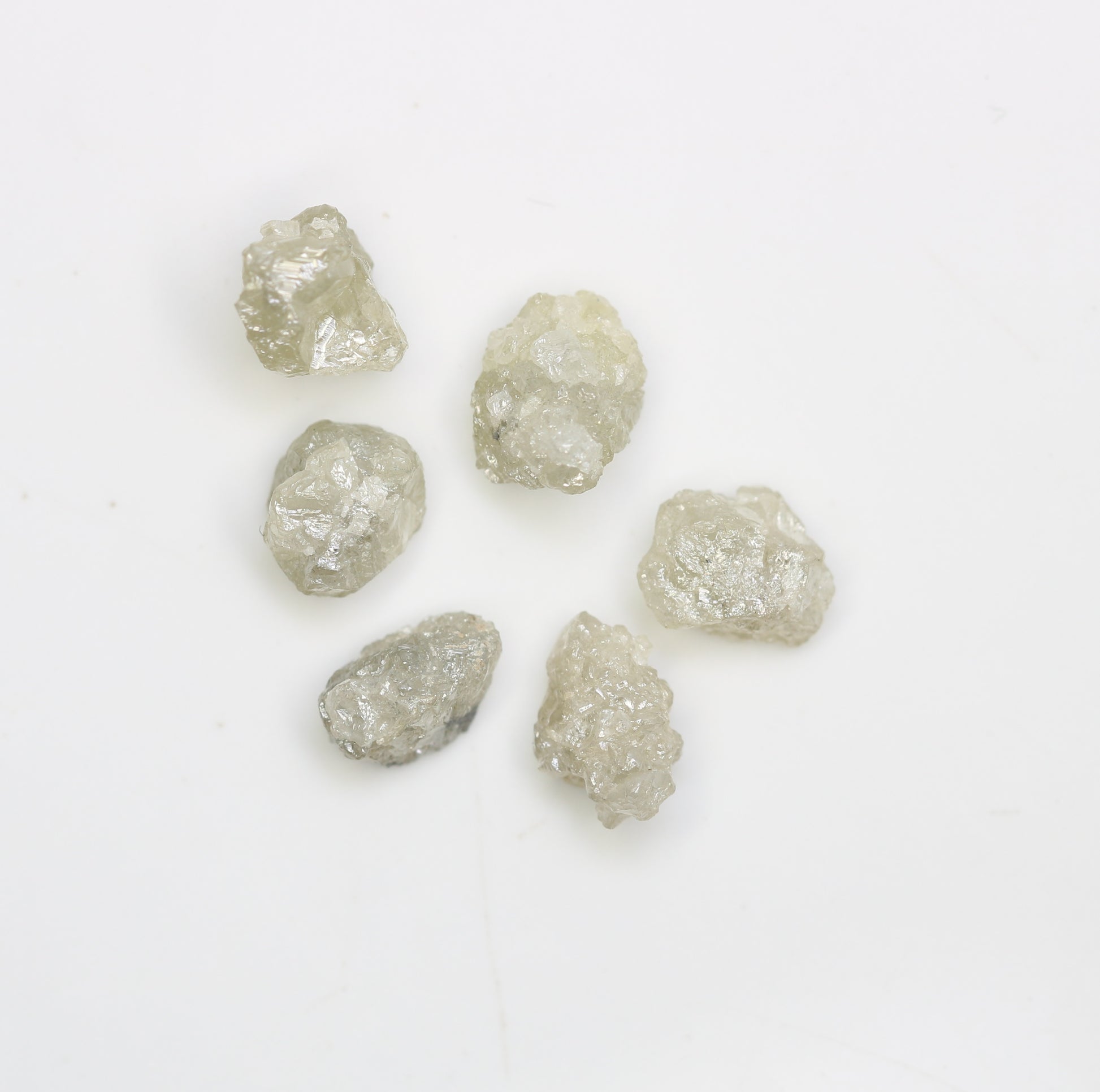 4.29 CT Rough Irregular Cut Grey Diamond For Engagement Ring - JayKrishna Diamond
