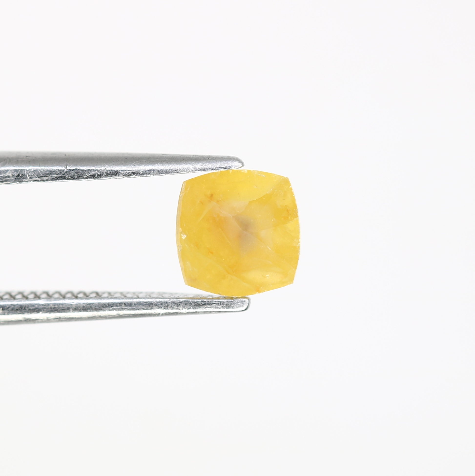 0.52 CT 5.20 MM Cushion Shape Yellow Fancy Diamond For Designer Ring - JayKrishna Diamond