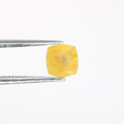 0.52 CT 5.20 MM Cushion Shape Yellow Fancy Diamond For Designer Ring - JayKrishna Diamond