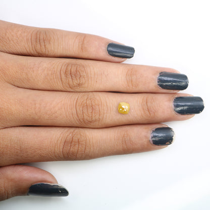 0.52 CT 5.20 MM Cushion Shape Yellow Fancy Diamond For Designer Ring - JayKrishna Diamond