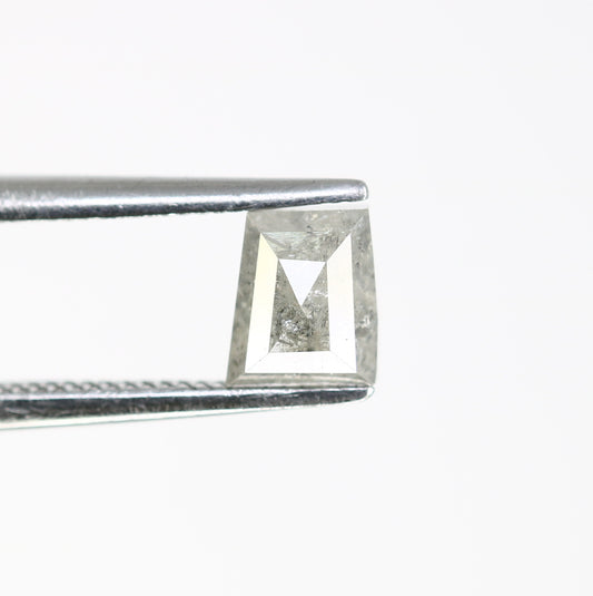 0.92 CT Geometric Shaped 5.20 MM Salt And Pepper Loose Diamond For Wedding Ring - JayKrishna Diamond