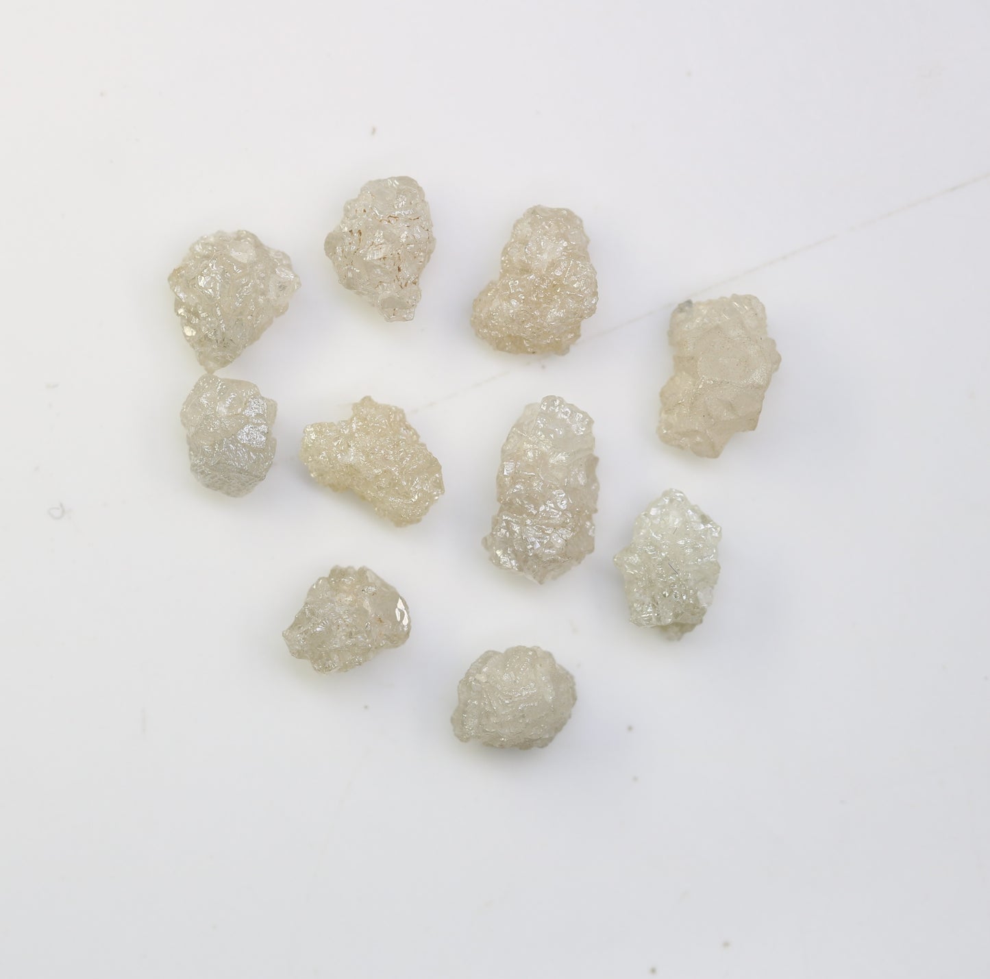 5.40 CT Rough Uncut White Grey Diamond For Engagement Ring - JayKrishna Diamond