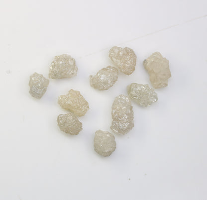 5.40 CT Rough Uncut White Grey Diamond For Engagement Ring - JayKrishna Diamond