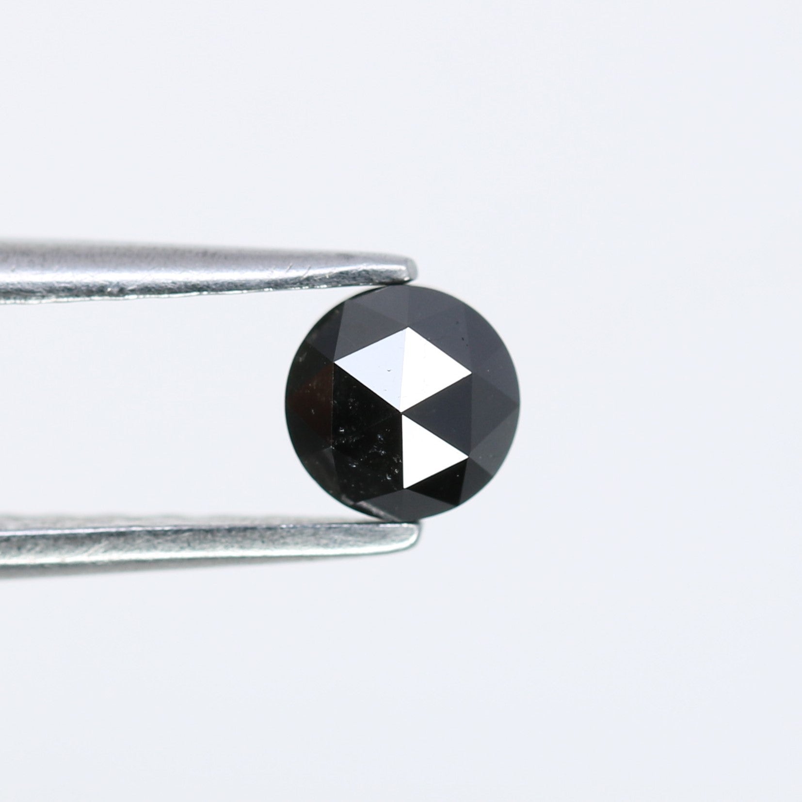 0.38 CT Natural Black Round Rose Cut Diamond | Gemstone for Custom Wedding Rings, Unique & Elegant Fine Jewelry - JayKrishna Diamond